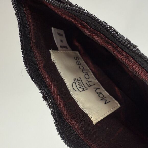 Mary Frances Touch Up Lipstick Beaded Pouch Coin Purse Designer - Picture 8 of 9